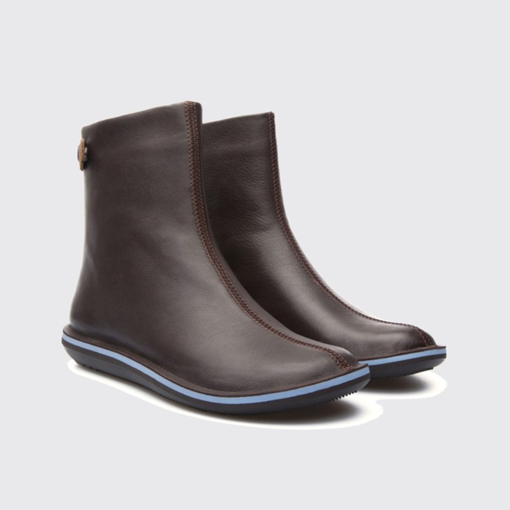 Camper Beetle Brown Leather Ankle Boot size EU37